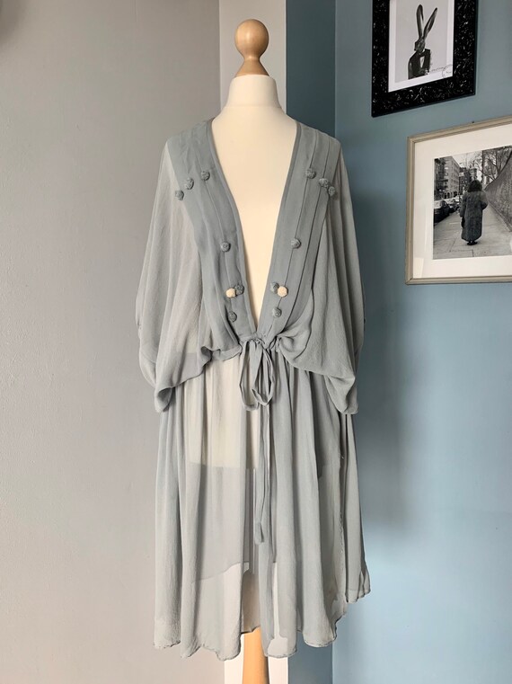 KENZO Kaftan in silk georgette