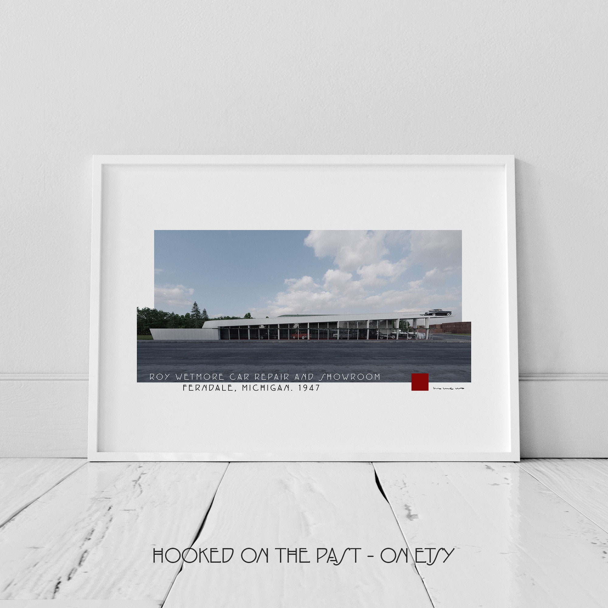 Frank Lloyd Wright Roy Wetmore Car Repair and Showroom. 1947. Ferndale