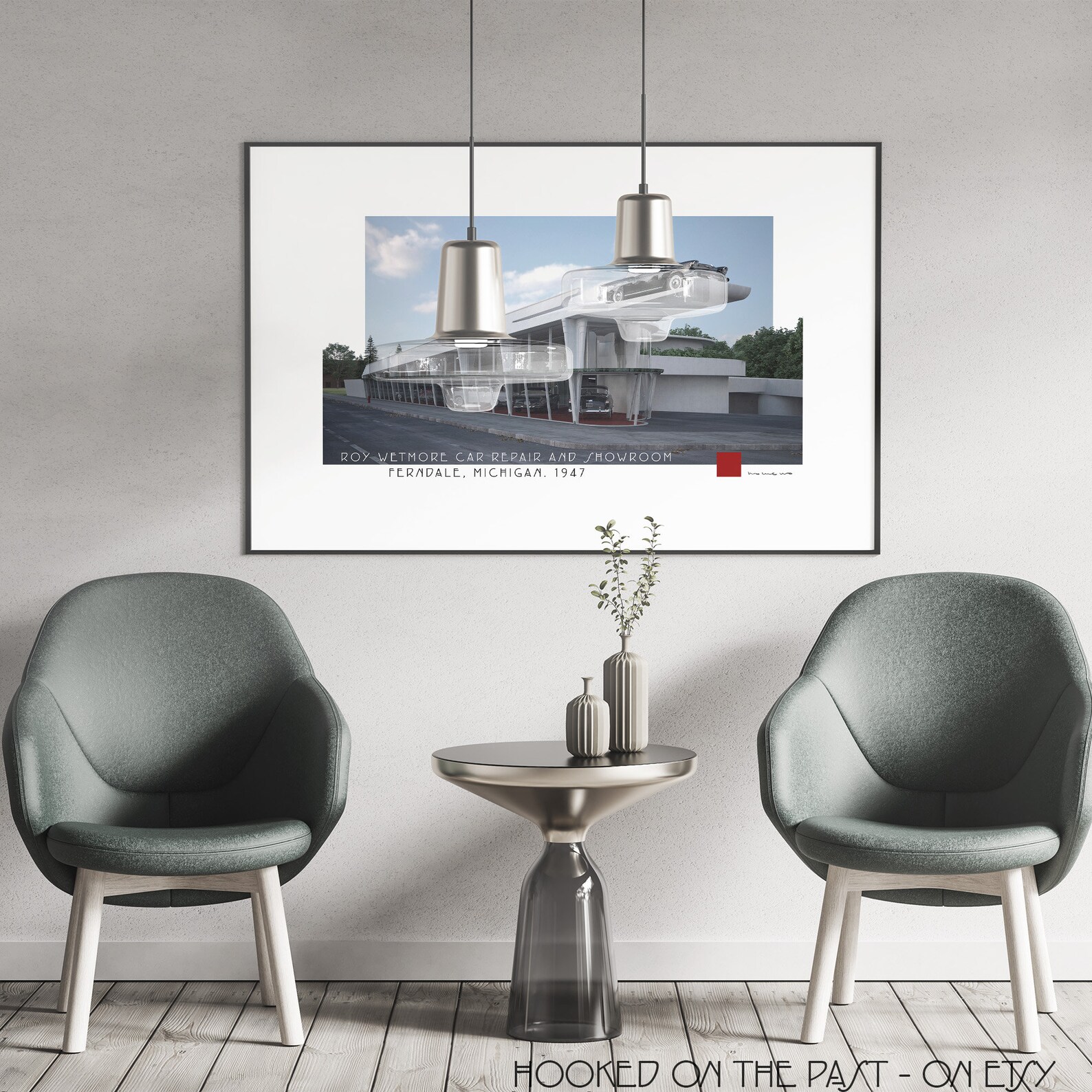 Frank Lloyd Wright Roy Wetmore Car Repair and Showroom. 1947. Ferndale