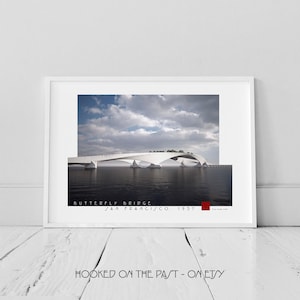 Frank Lloyd Wright Butterfly Wing Bridge Art Print: San Francisco (Digital Download)