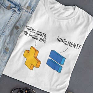 Un Amigo Mas Cute Camicia Spagnola , Camiseta Espanol , Gioca su parole Cartone animato in spagnolo , Divertente Puns Unisex T Camicia