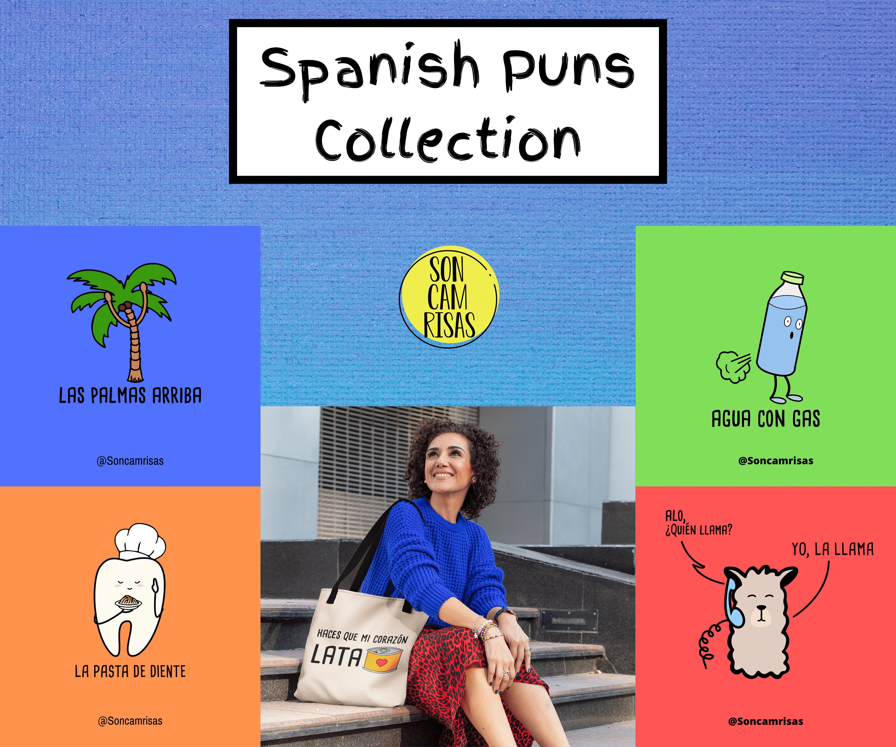 Cute amo Ser Latina Spanish Tote Bag Reusable Etsy