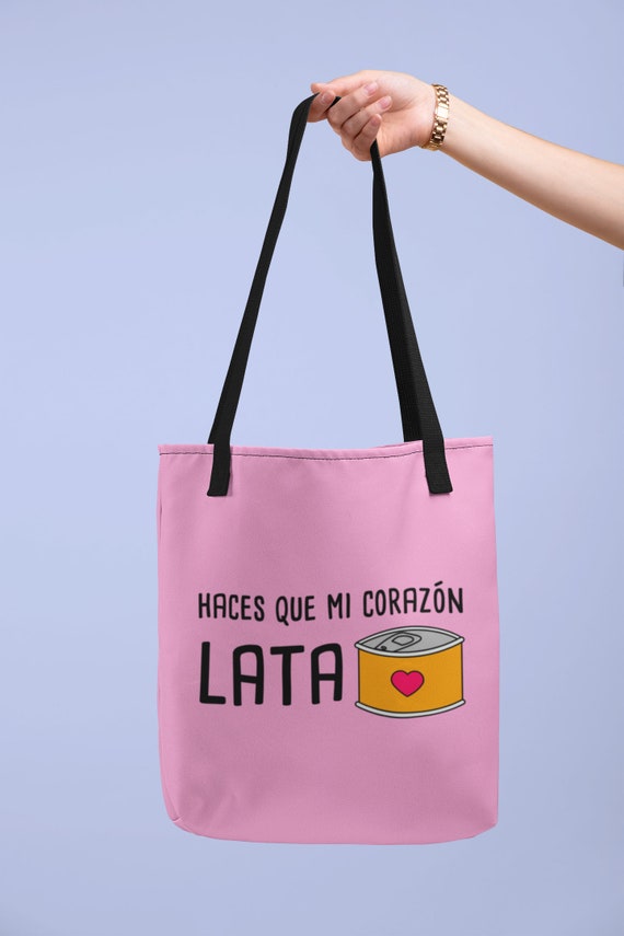 Cute mi Corazon Lata Spanish Tote Bag Reusable | Etsy