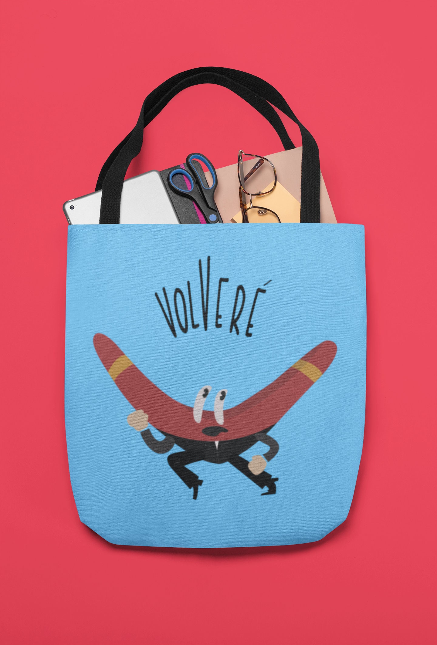 Funny volvere Spanish Tote Bag Reusable Grocery Etsy