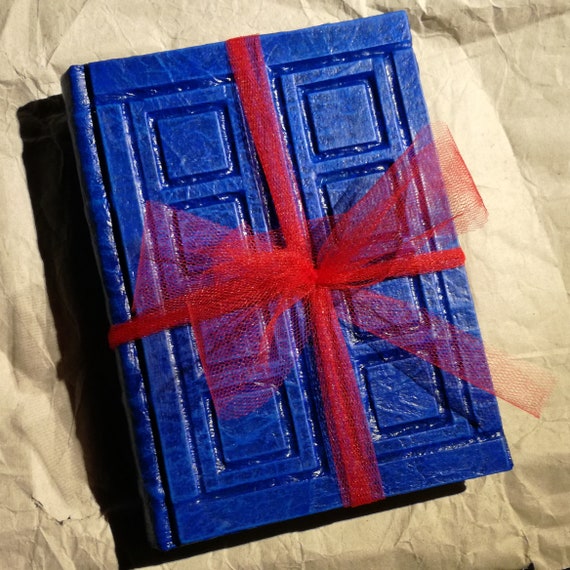 Doctor Who Inspired River Song TARDIS Diary Journal Handmade