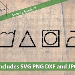 Laundry wash symbols SVG