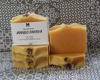 Mango Papaya Soap – Organic Soap Bar, Vegan, Sustainable (5.20z)
