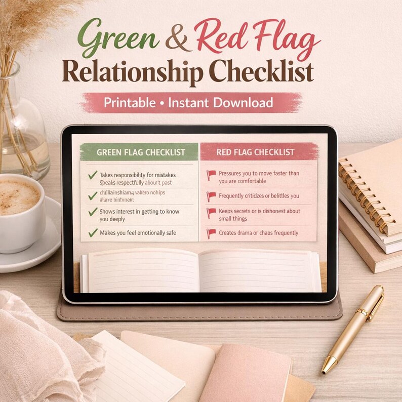 Dating Awareness Checklist: 30+ Red Flags & Green Flags | Therapist ...
