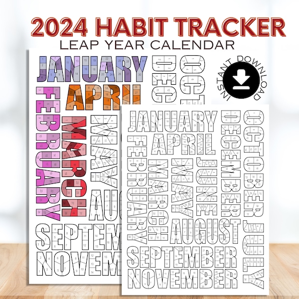 2024 Workout Tracker | Digital Workout Tracker | Fitness Tracker | Daily Workout Tracker | Habit Tracker | Wellness Tracker | 2024 Fitness