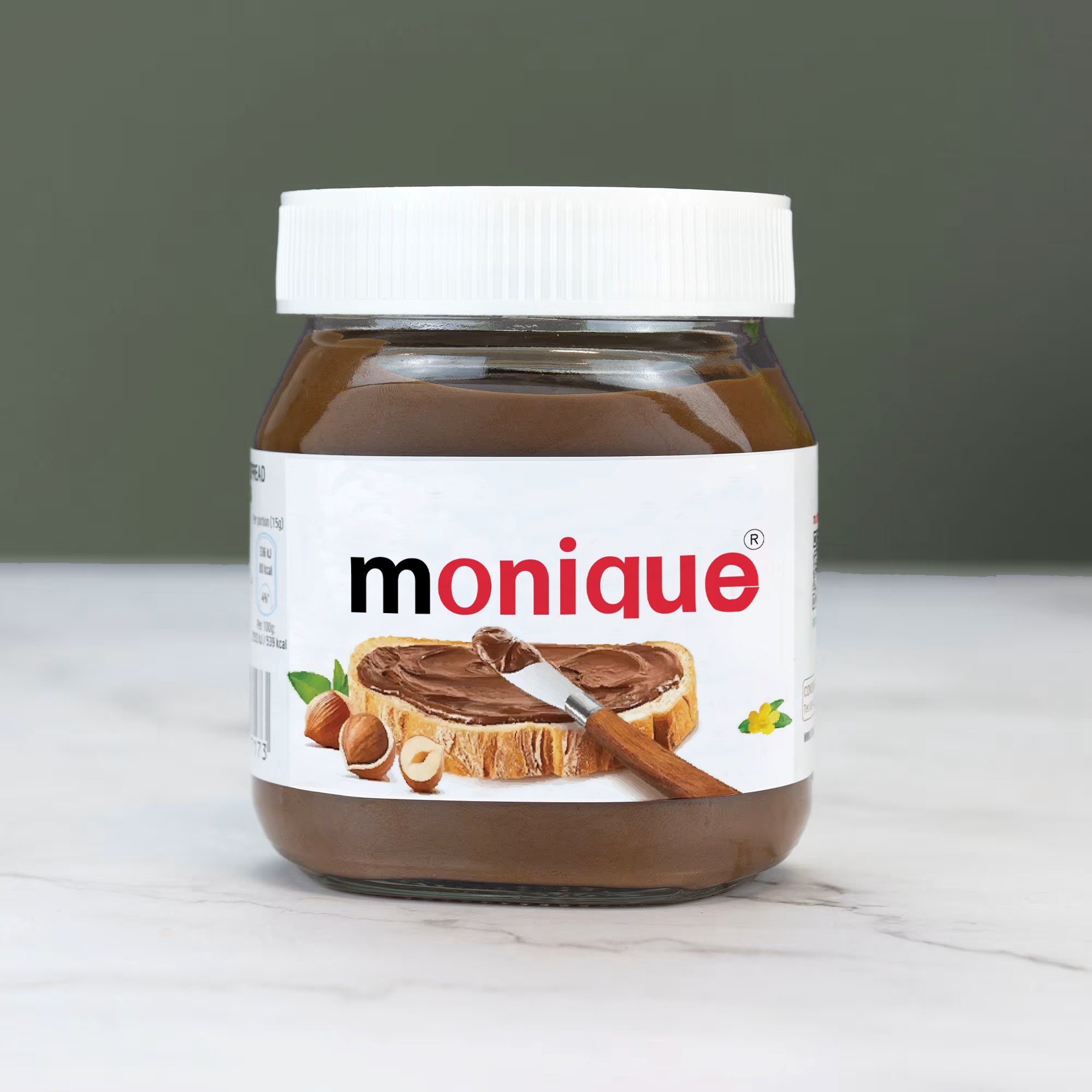 Pot Nutella avec étiquettes personnalisées personnalisées sur commande pot  nutella personnalisation tout inclus 30g/220g/400g/750g/1kg -  France