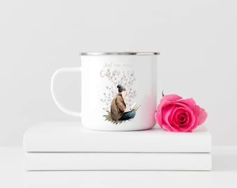 Just One More Chapter Enamel Mug | Gift for Readers | Camping Mug | Stainless Steel Mug