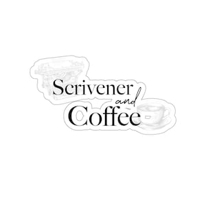 Scrivener and Coffee Sticker