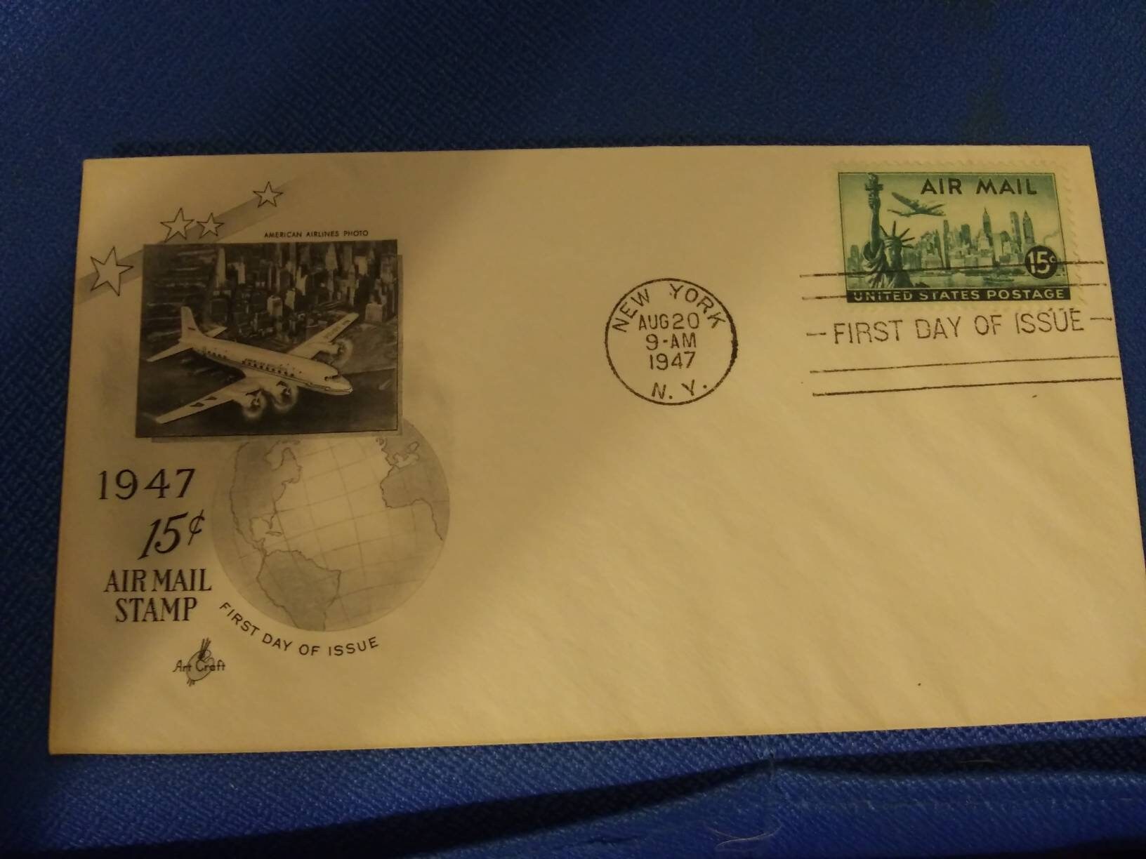 1947 airmail 5 cent stamp 1947 airmail 5 cent stamp