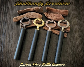 SKCreations Carbon Fiber Bottle Opener w/ Neodymium Magnetic Base