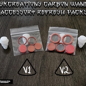 SKCreations Carbon Fiber Ispure Ispire Dynavap Wand Accessory Gasket & Silicone Refresh Packs