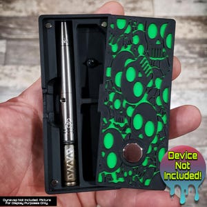 Dynavap Dinky Simrell MVS Skullyz HD Designer Stash Crate DSMVS Onyx Black Enclosure