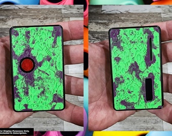 Billet Box Rev4 SKC Skullyz Panel Set Slit Boro/DNA Windows Neon Zombie Green Purple Splatter