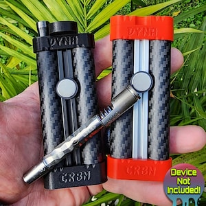 Dynavap XW DynaCRBN 14mm Dual Carbon Fiber Interchangeable Dugout Stash Crate w/ Adjustable Diametrical Pod Magnet