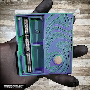 Dynavap Dinky Custom Dichromatic Designer Pour Stash Crate DS92 / DS109 Matte Emerald/Deep Purple Enclosure
