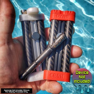 Dynavap DynaCRBN 12mm Dual Carbon Fiber Interchangeable Dugout Stash Crate w/ Adjustable Diametrical Pod Magnet