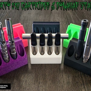 SKCreations VERTY Dynavap Cartridge Stand 4 Vertical Storage Slots w/ Top Battery or Dynavap Holder