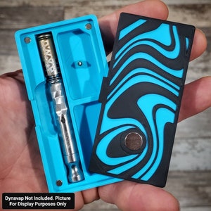 Dynavap Dinky Pour Designer Stash Crate DS92/DS109 HD Sky Blue/Onyx Black