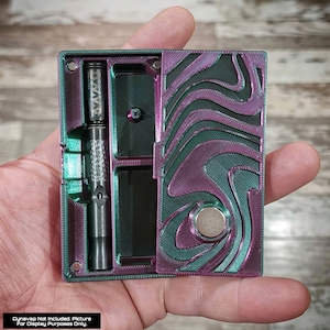 Dynavap Dinky Custom Dichromatic Designer Pour Stash Crate DS92 / DS109 Ruby Emerald Enclosure