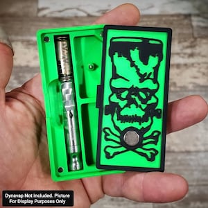 Dynavap Dinky Frankie Designer Stash Crate DS92/DS109 HD Zombie Green/Onyx Black