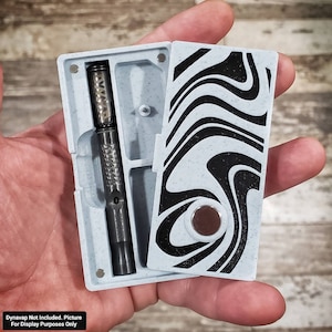 Dynavap Dinky Pour Designer Stash Crate DS92/DS109 White / Black Marble