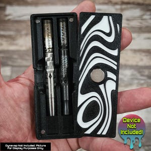 Dynavap DEUCE & DEUCE XL Pour Designer Dual Stash-Galaxy Black Enclosure Multiple Color Door Variations Available.