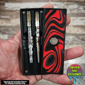 Dynavap DEUCE & DEUCE XL Pour Designer Dual Stash-Onyx Black Enclosure Multiple Color Door Variations Available.