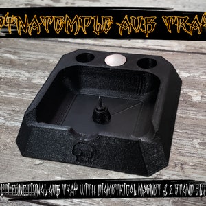Dynavap DYNATEMPLE ABV Tray Ashtray Diametrical Magnetic Stand w/ 2 Accessories Storage Slots