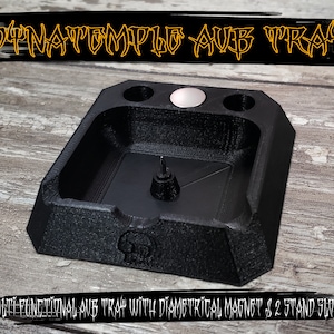 Dynavap DYNATEMPLE ABV Tray Ashtray Diametrical Magnetic Stand w/ 2 Accessories Storage Slots