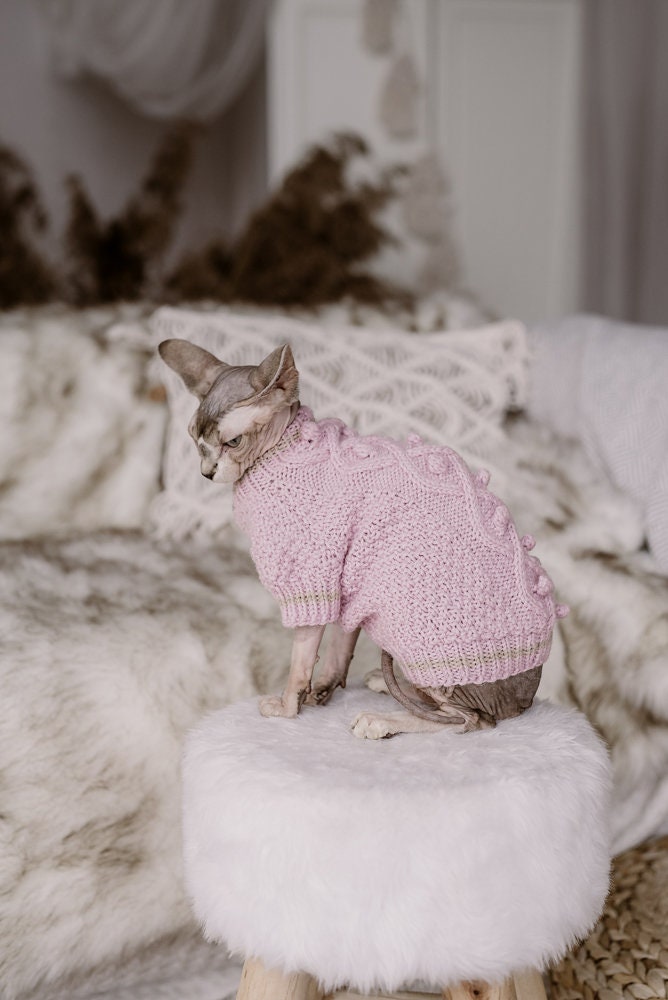Sphynx Cat Clothes, Hailess Cat Shit, Soft Stetchy Sweate