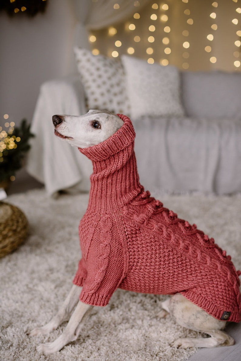 Italian Greyhound Sweater Turtle Neck Whippet Clothing Etsy UK