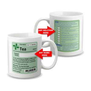 Personalised Tea Prescription Mug