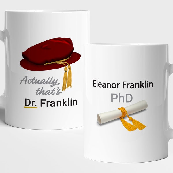Personalised PhD Graduation Mug