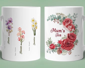 Personalised Mother's Day or Mum's Birthday Mug