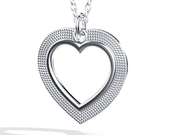 Hjärthänge i sterlingsilver från vår Mozaic-kollektion