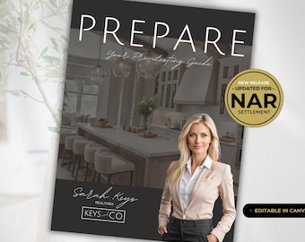 Real Estate Pre-Listing Guide: Modern Agent Canva Template (Digital Download)