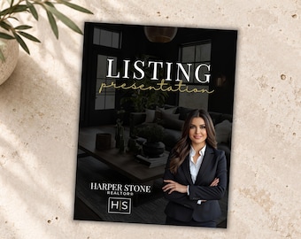 Real Estate Listing Presentation Canva Template: Seller Guide, Editable Realtor Listing Packet, CMA & Home Seller Guide Marketing Template