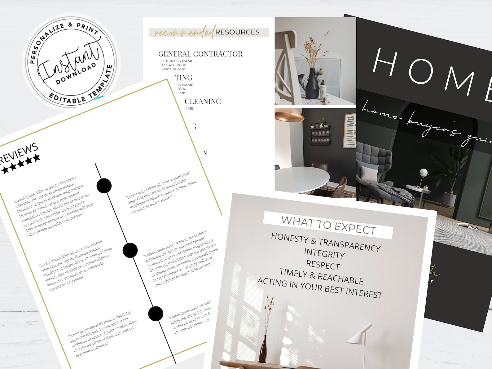 Real Estate Home Buyer Guide, Real Estate Buyer Packet, Real Estate ...