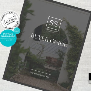 Real Estate Home Buyer Guide, Real Estate Buyer Packet, Real Estate Template, Real Estate Buyer Book, Buyer Presentation, Summer, Canva