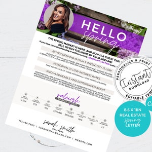 Real Estate Letter, Real Estate Agent Letter, Real estate marketing, Hello Neighbor Letter, Agent Farming Flyer, Canva, Real Estate Template