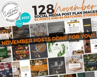 Real Estate November Social Media Post, Real Estate Marketing, Facebook Post for November, Canva, Fall Instagram, Real Estate Template