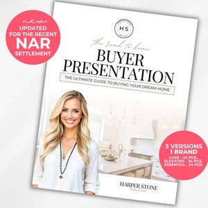 Real Estate Home Buyer Guide, NAR Settlement, Real Estate Agent Marketing, Canva Template, Buyer Presentation, Editable, Buyer Agreement