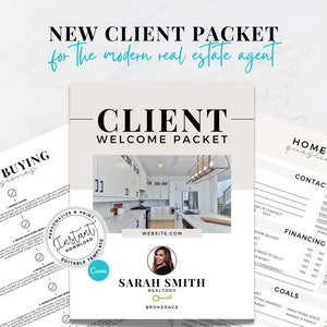 Real Estate Buyer Welcome Packet | Real Estate Template | New Client Packet | Real Estate Marketing | Home Buyer Survey | Onboarding Packet