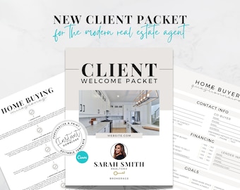 Real Estate Buyer Welcome Packet | Real Estate Template | New Client Packet | Real Estate Marketing | Home Buyer Survey | Onboarding Packet