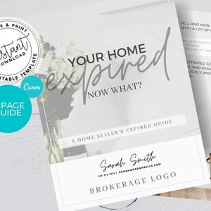 Real Estate Expired Guide, Instant download, Real Estate Marketing, Listing Presentation, Agent Tools, Editable Canva, Custom PNG