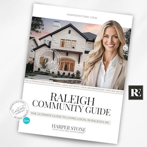 Real Estate Neighborhood Guide, Community Guide, Local Guide Template, Local Community City Guide, Canva Template, Local Neighborhood Guide